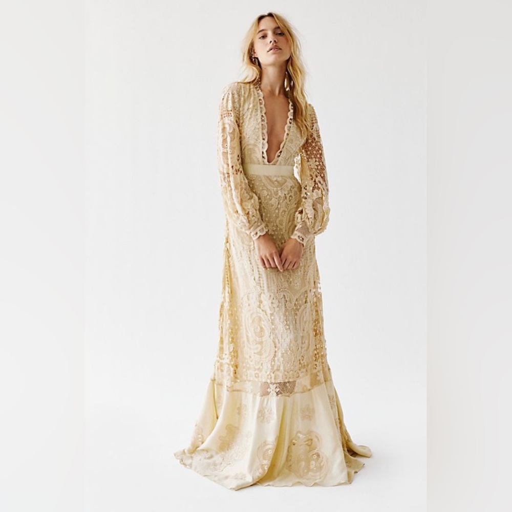 LoveShackFancy Cream Maxi Dress - Picture 14 of 16